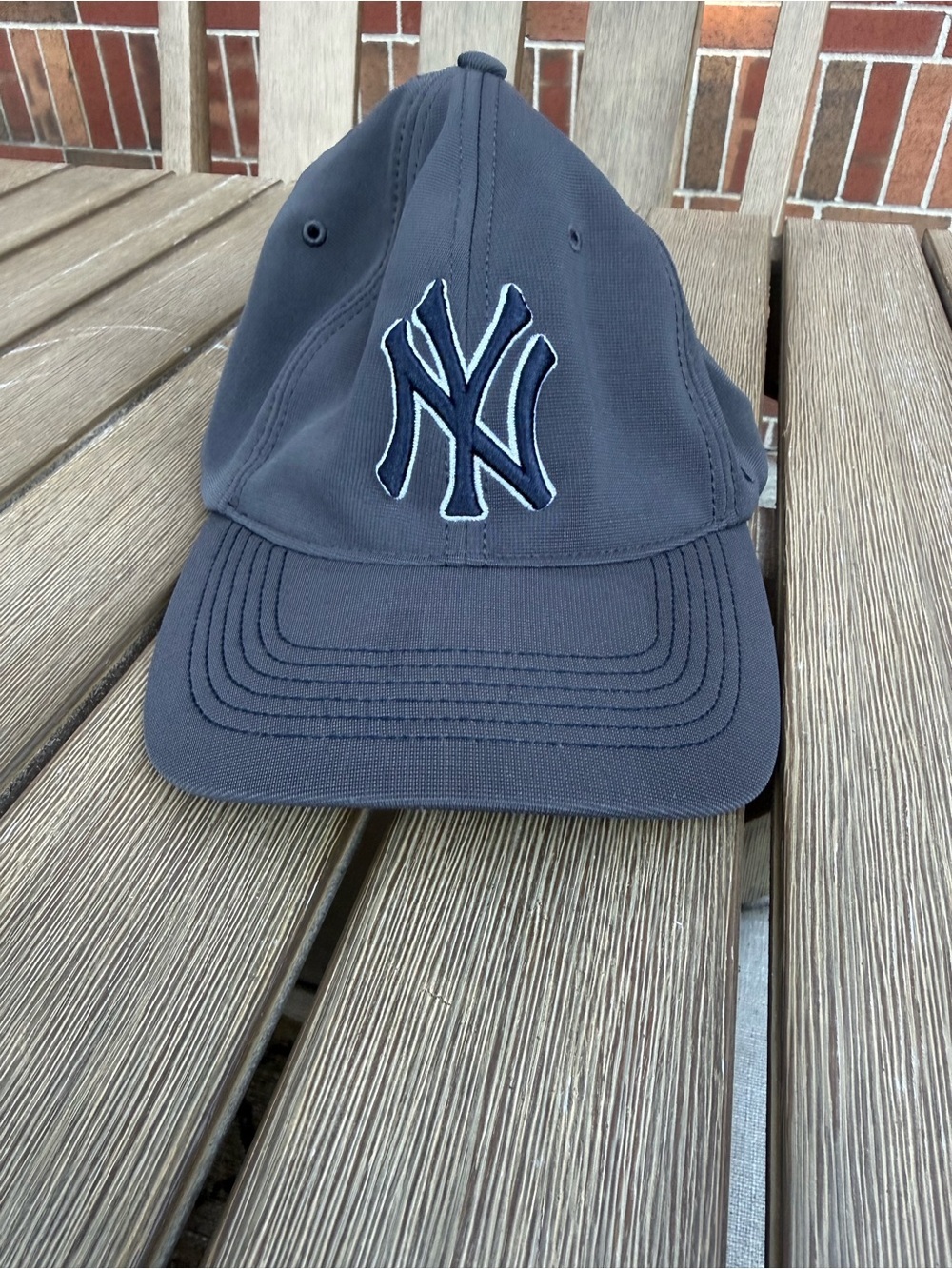 New York Yankees 47 Brand Closer Stretch Fit Hat Gray One Size MLB Cap